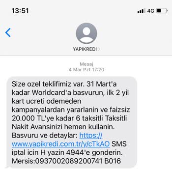 Yapı Kredi Faizsiz Kredi Yalanı