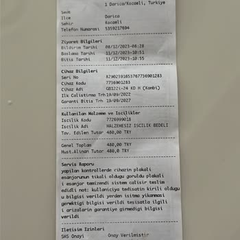 Seri No : 82902391653767356901283 Buderus Kombi Isıtma Problemi