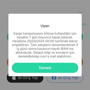 Dolap Hesabımı Kapattı