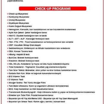 Medical Park Hastaneleri Check Up Yapmak İstememe Durumu