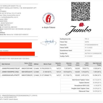 Jumbo Elinizde Olmayan Ürünlerin Satılması Hk.