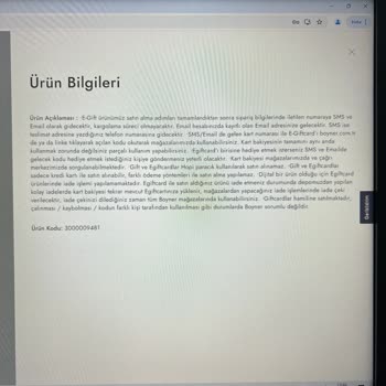 Boyner Hediye Kartımı Vermiyor Paramıda Vermiyor
