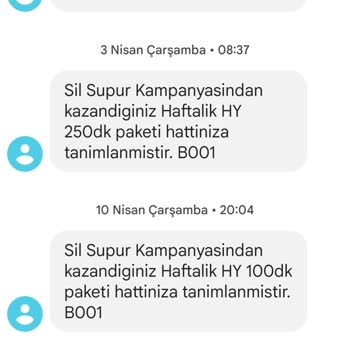 Türk Telekom Sil Süpür Kampanyasının Sürekli Dakika Hediye Etmesi