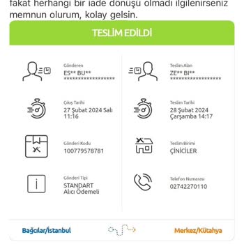 Lav Pişmanlığı, İade Sorunu!