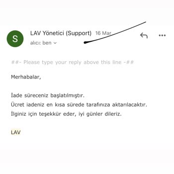 Lav Pişmanlığı, İade Sorunu!