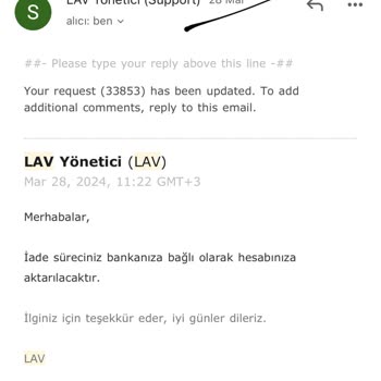 Lav Pişmanlığı, İade Sorunu!