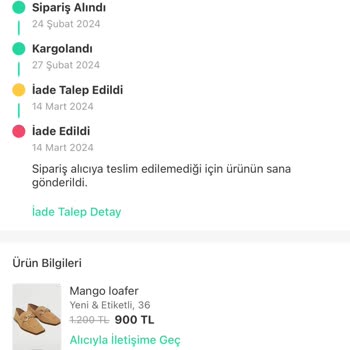 Trendyol Express Ücret İadesi Yapılmıyor