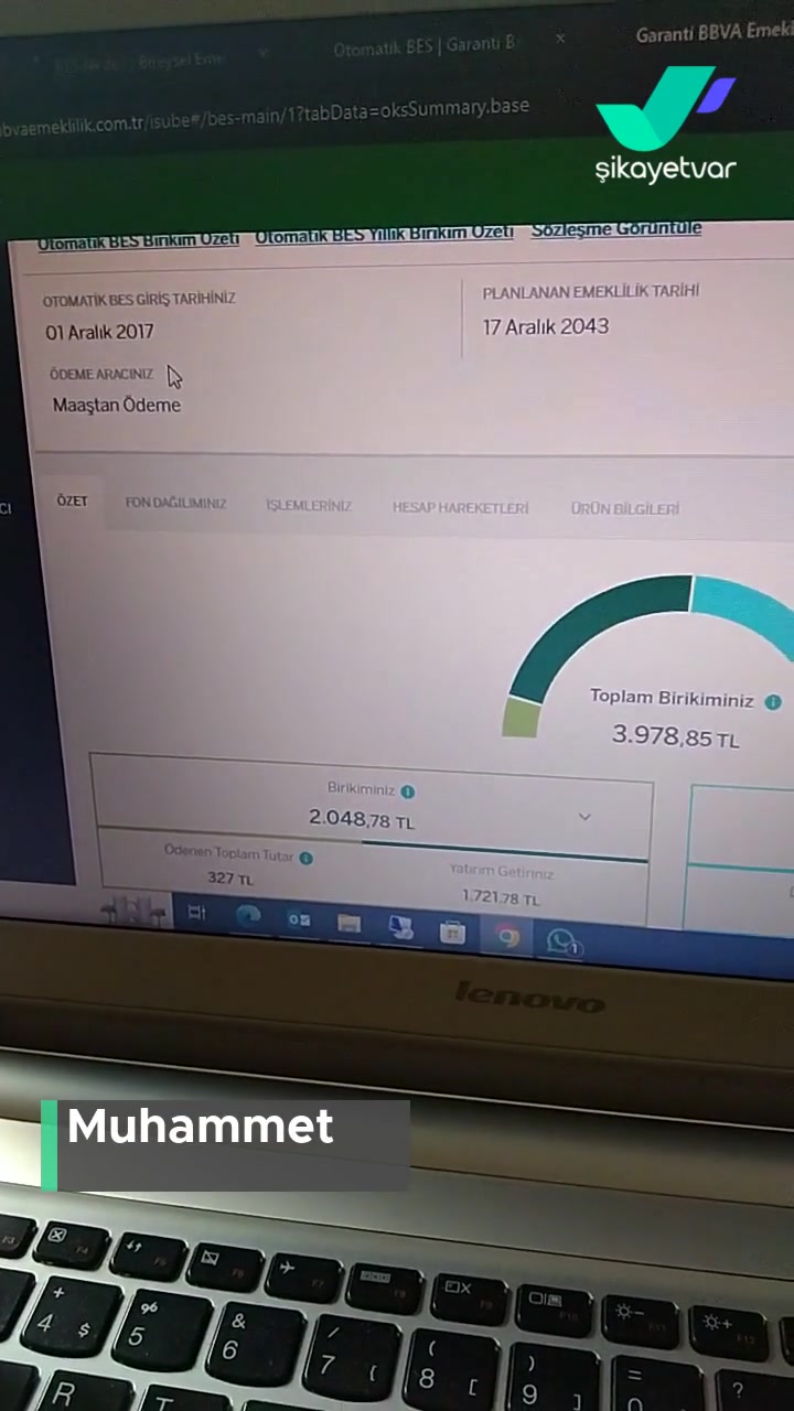 Garanti BBVA Emeklilik Ve Hayat BES Zararı! videonun kapak resmi