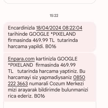 Pixeland Onayım Olmadan Çekilen Parayı İade Edilmesini İstiyorum