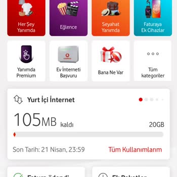 Vodafone Tarife Aşımı