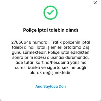 Zurich Sigorta Ücret İadesi Yapmıyor!