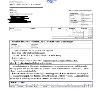 Yurtiçi Kargo Bilgim Dahilinde Olmayan Kargo