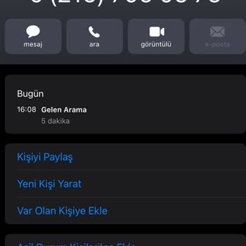 0216 709 05 75 Numara İle Arandım
