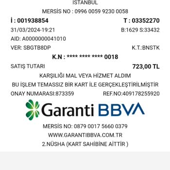 Bershka Fiş Kayıp Değişim İstiyorum