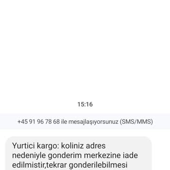 +45 Bir Numaradan Mesaj Aldım