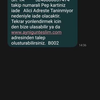 AGT Kuryesi Pep Kartımı Getirmiyor