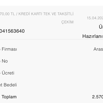 Fresh Scarfs Kargolama Süresi Hayal Kırıklığı