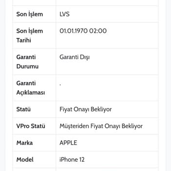 Ouno Service Arızalı Cihazın Kabul Edilmemesi