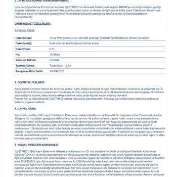 TTNET Mobil Uygulama Taahhüt Yenileme Aldatması