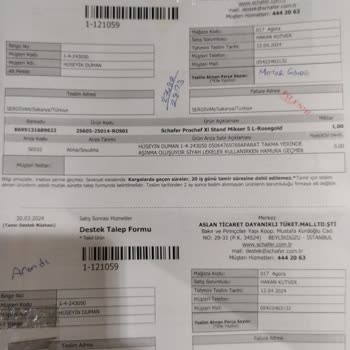 Schafer Hamur Yoğurma Makinesinde Metal Tozu Sorunu