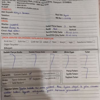 Schafer Hamur Yoğurma Makinesinde Metal Tozu Sorunu