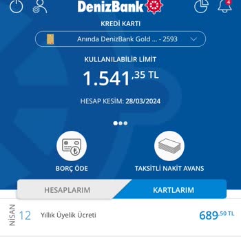 Denizbank Yıllık Üyelik Ücreti İptali