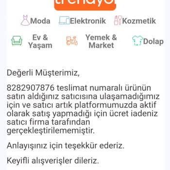 Trendyol'da Beklenmedik Ürün Hayal Kırıklığı
