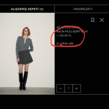 Zara Stokta Olan Ürünümü İptal Etti Ürünün Fiyatı Arttı Alamıyorum