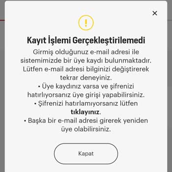 Arçelik Online Üyelik Girişi Sorunu