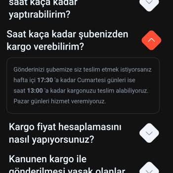 Aras Kargo Şubeden İade Kargo Teslim Saati