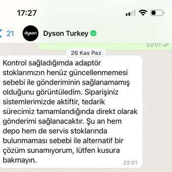 Dyson 7 Aydır Yedek Parça Tedarik Edemiyor!