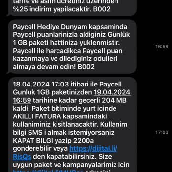 Turkcell Pişmanlıktır 10 GB 1 Gün
