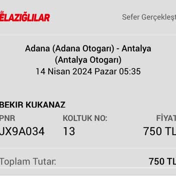 Öz Elazığlılar Adana Antalya Seferi Mağduriyeti