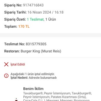 Trendyol Paramı İade Etmedi