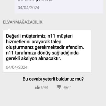 N11 Eksik Ürün Geliyor