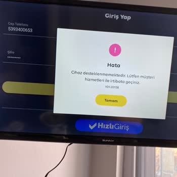 Sunny TV'de TV Plus'a Girememe Sorunu