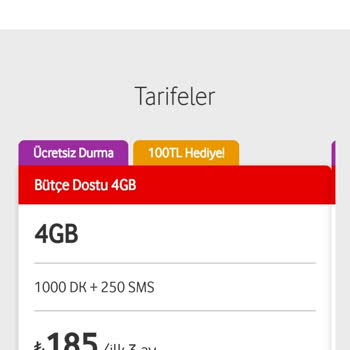 Vodafone Otomatik Aşım Özelliği Çalışmıyor