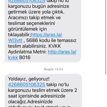 Aras Kargo Evde Olduğum Halde Adresime Teslim Etmedi