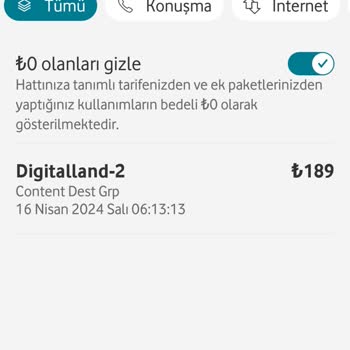 Digital Land Faturama 189 TL Yansıtmış