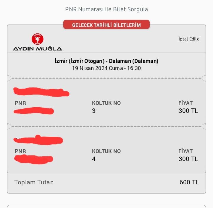 Aydın Muğla Koop Sefer Olmayan Otobüs Bilet Satısı - Şikayetvar