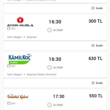 Aydın Muğla Koop Sefer Olmayan Otobüs Bilet Satısı