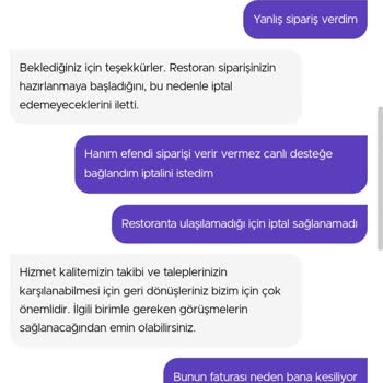 GetirYemek Canlı Destek Müşteri Hizmetleri Canımızı Acıttı!
