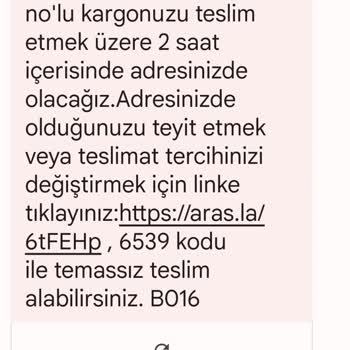 Aras Kargo El Ruha Şube Şikayeti