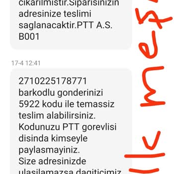 PTT Kargo Kargo Dağıtım Elemanı Hk.