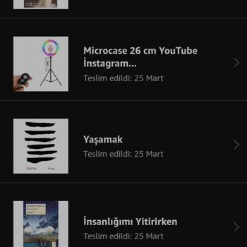 Amazondan Sipariş Verdim Ama Siparişler Kısmında Gözükmüyor