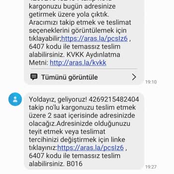 Aras Kargo Antalya Eskisanayi Şubesi Kargoyu Adrese Teslim Etmiyor