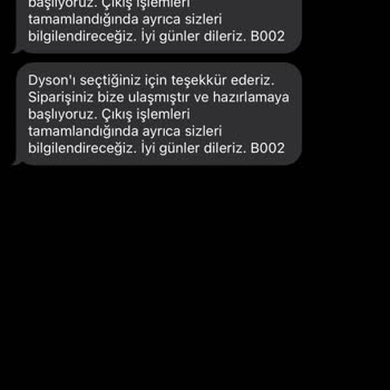 Dyson Müşteri Hizmetleri Yalan Beyanlarıyla Müşteriyi 7aydır Oyalıyor