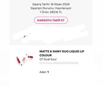 Kiko Milano Kargonun Geç Gelmesi