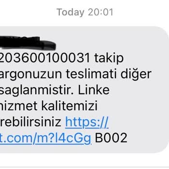 Kargoist Kargom Gelmedi Ancak Diğer Kişisine Teslim Edildi Gözüküyor