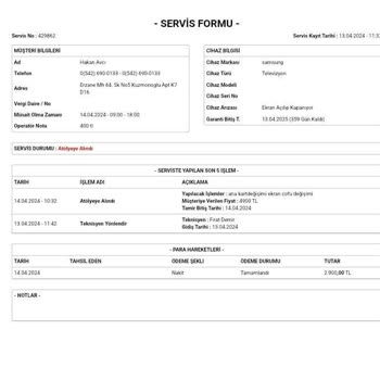 Samsung Özel Servis Merkezi Samsung LED TV Arızası